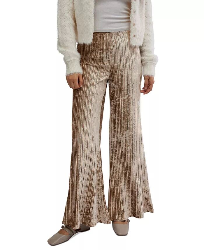 

Женские брюки-карго со знаком зодиака Free People, коричневый/бежевый