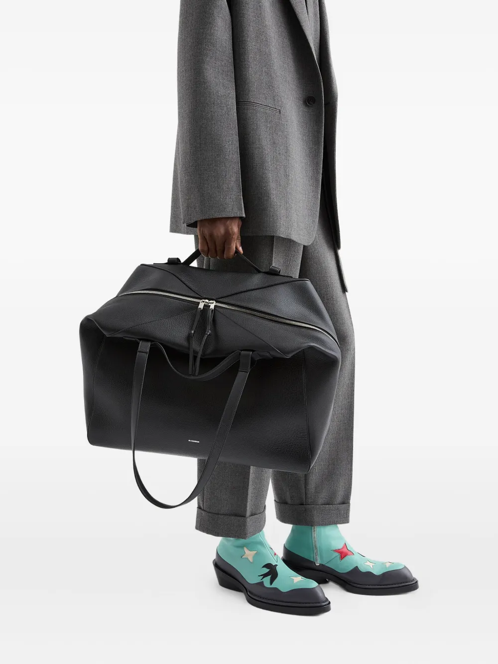 Большая сумка-тоут Nelson JIL SANDER, черный — фото 2