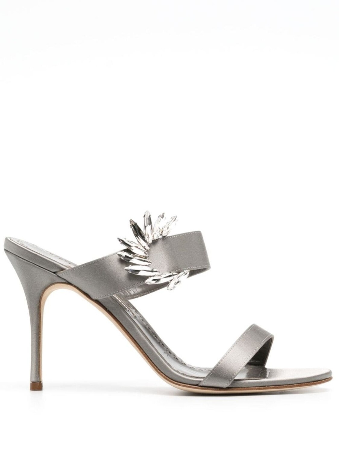 

Manolo Blahnik мюли Chivela 110 с открытым носком, серый