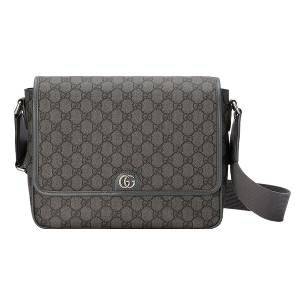 

Сумка ophidia medium messenger bag 'grey black' Gucci, серый