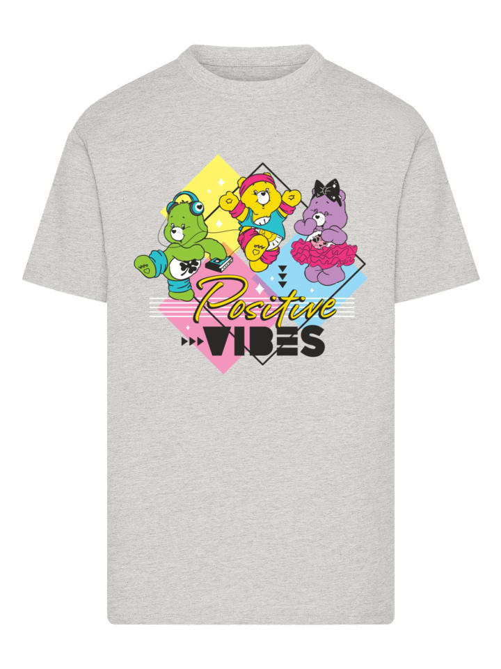 

Футболка Care Bears Good Luck Positive Vibes в сером меланжевом цвете F4NT4STIC, Серый, Футболка Care Bears Good Luck Positive Vibes в сером меланжевом цвете F4NT4STIC