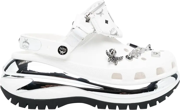 

Кроссовки MCM x Mega Crush Clog 'Belt Bag Bracelet - White', белый