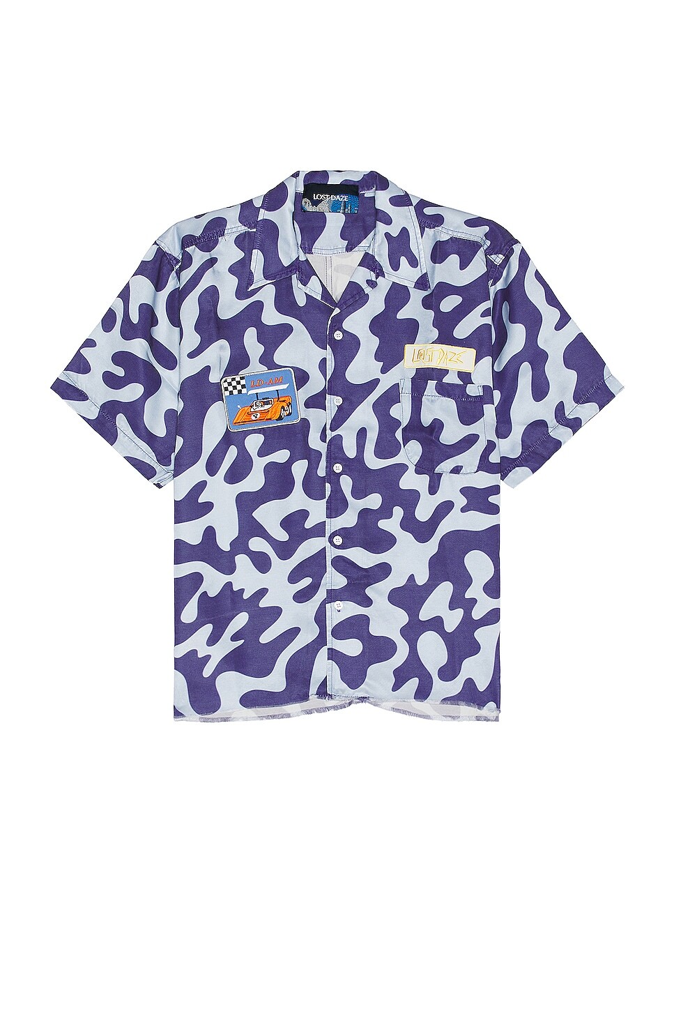 

Рубашка Lost Daze Kuro Collage Camp, цвет Blue & Light Blue
