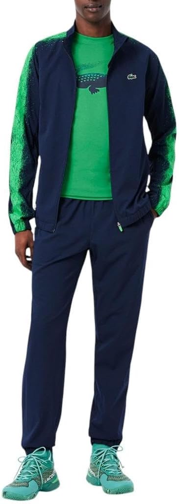 Мужская футболка Lacoste Sport Tennis X Daniil Medvedev, Bright Green — фото 4