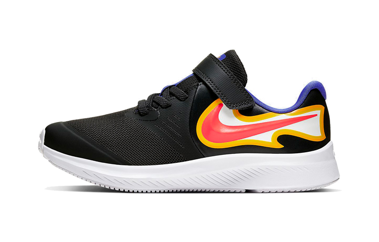 

Кроссовки детские Star Runner 2 PS Low-top Dark Soot/Persian Violet/Opit Yellow/Laser Red Nike