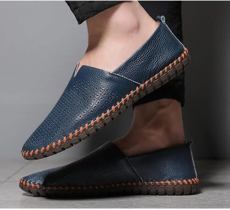 Мокасины мужские, большие размеры, Loafers, синий SPKFHD — фото 2