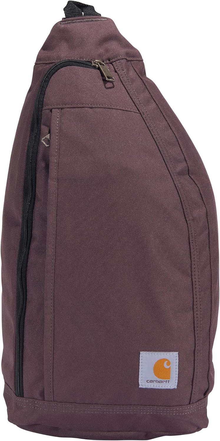 

Сумка-слинг Carhartt, слинг-рюкзак через плечо с боковой пряжкой и отделением для планшета, Wine