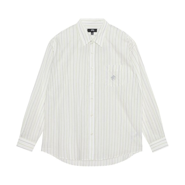 

Рубашка Stussy Classic Striped Shirt, белый