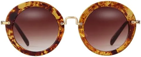 

Ретро круглые очки для женщин с градиентными линзами, модные солнцезащитные очки с HD-линзами и защитой от УФ-излучения UV400 для летнего сезона MTZJH, C6