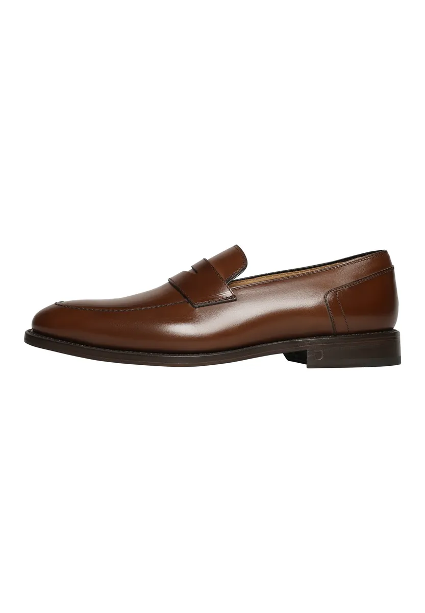 

Лоферы Henry Stevens "Marshall PL business Shoes", мужские кожаные полуботинки ручной работы, костюмные туфли-лоферы, коричневый