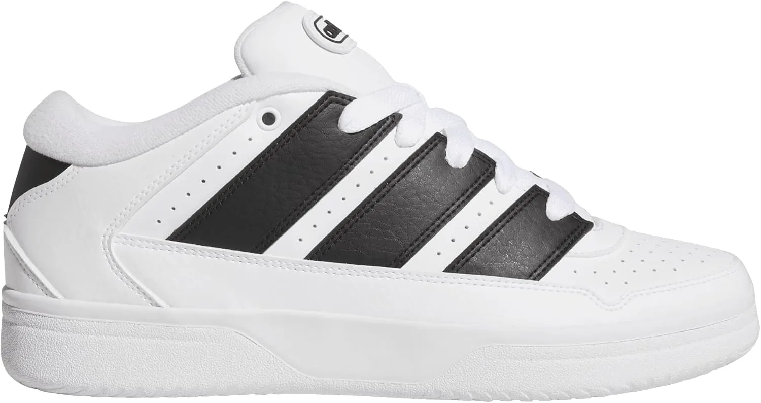 Мужские кроссовки Adidas Break Start 2000 с шнуровкой, повседневные - серые, белый/черный — фото 4