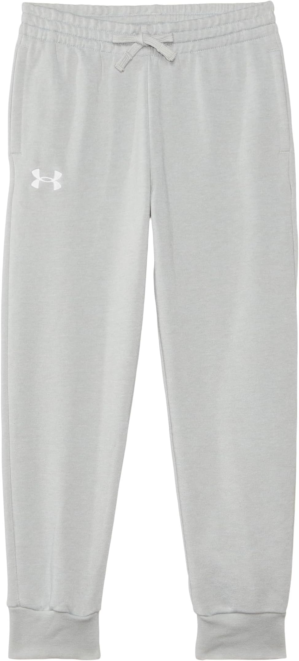 

Брюки Under Armour Kids Plus Size Rival Fleece Joggers, цвет Mod Gray Light Heather/White