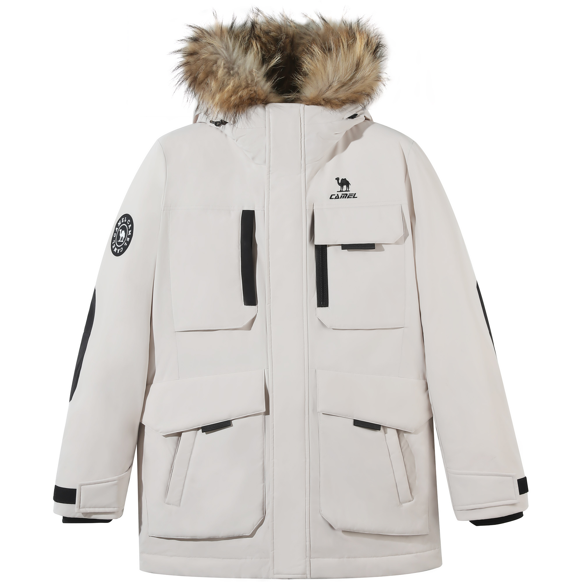 

Теплая куртка из флисовой коллекции Down Unisex CAMEL, oak серый