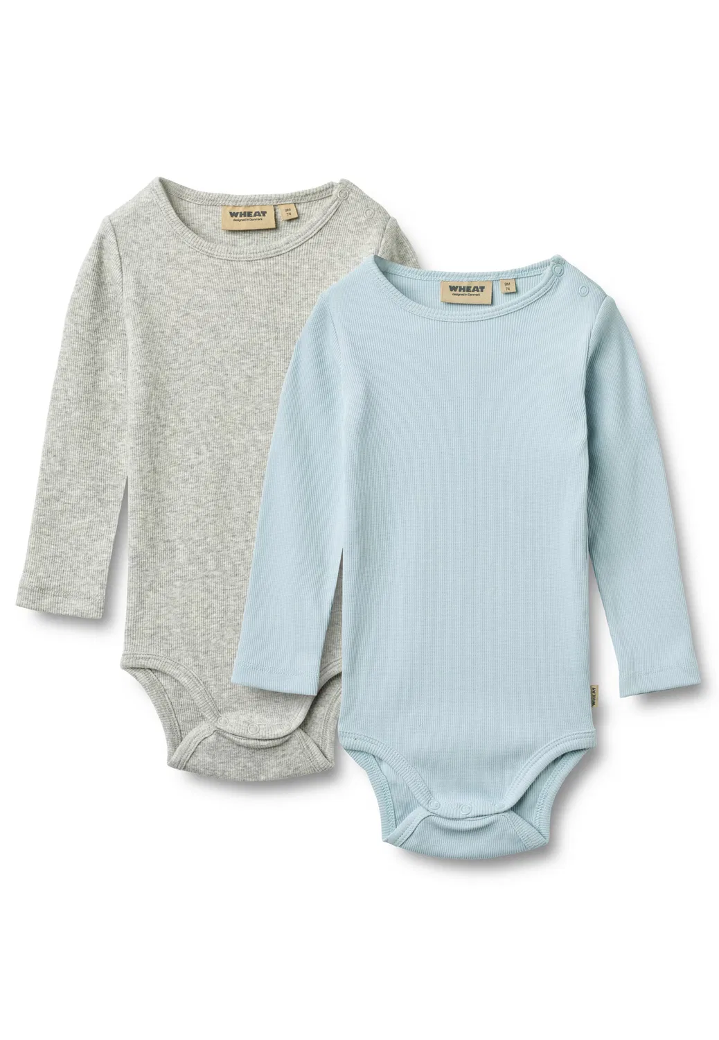 Комбинезон/Боди Wheat, Pastel Blue/Mottled Grey