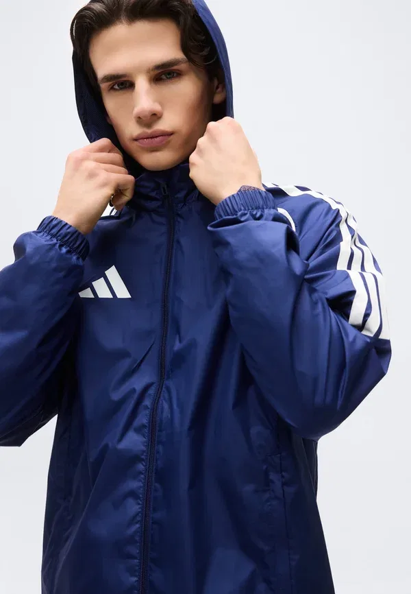 Куртка ветровка Adidas Performance Tiro26 league, темно-синий/белый — фото 4