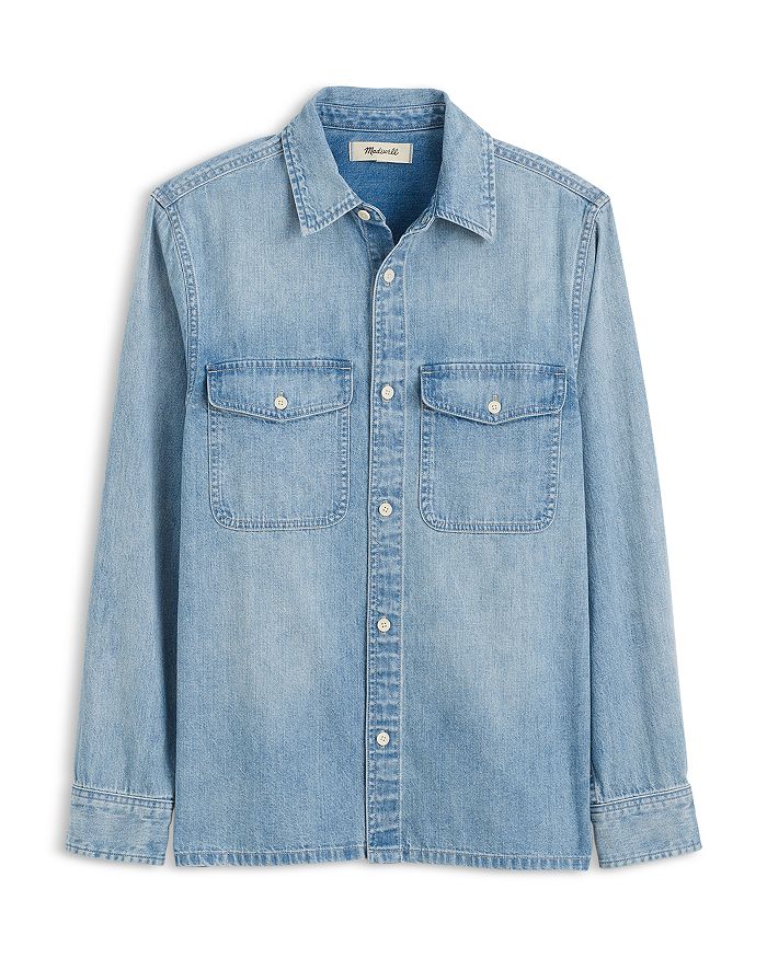 

Джинсовая рубашка Regular Fit Station Madewell, синий