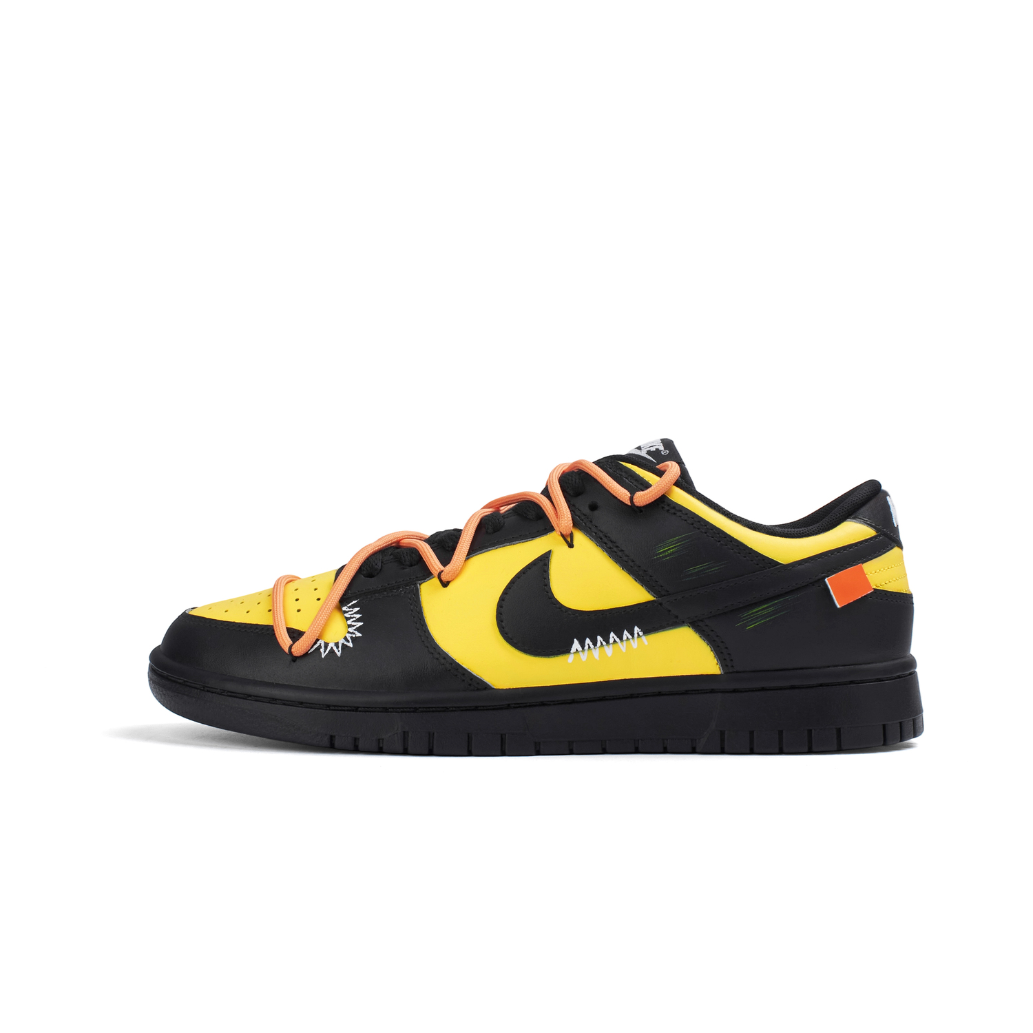 

Nike Кроссовки Dunk 'Black' Cushioning Abrasion Resistant Lightweight Cushioning Skateboard Shoes Black Yellow Kids'