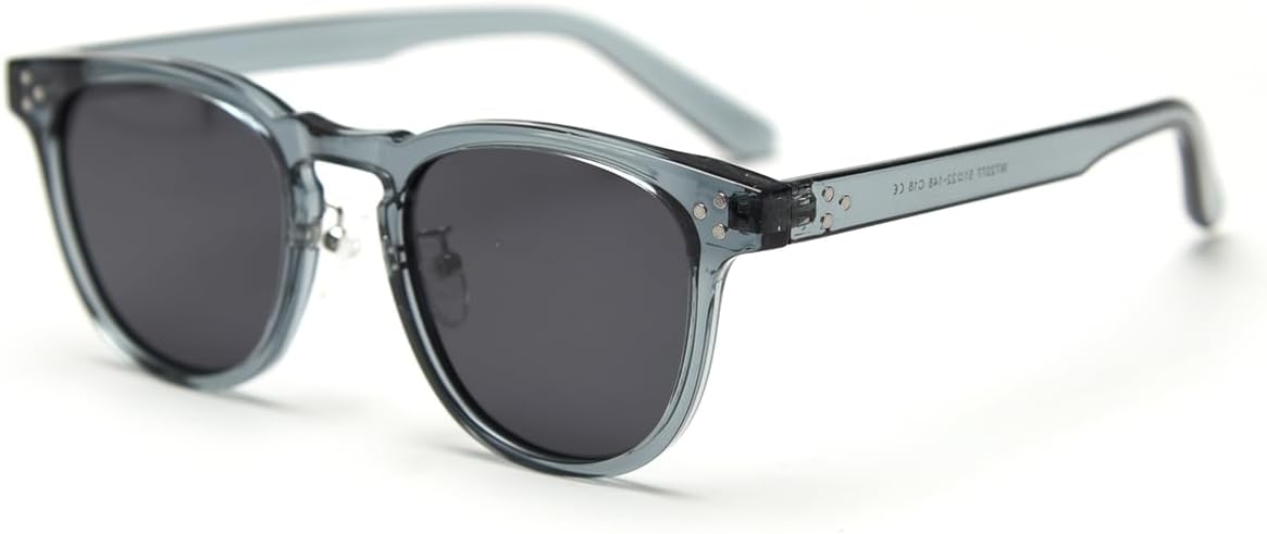 

Солнцезащитные очки Tr90 в квадратной оправе, ретро, ​​поляризованные, для женщин, для мужчин, с защитой от УФ-излучения UV400, унисекс, в корейском стиле weiyuchen, Blue With Grey