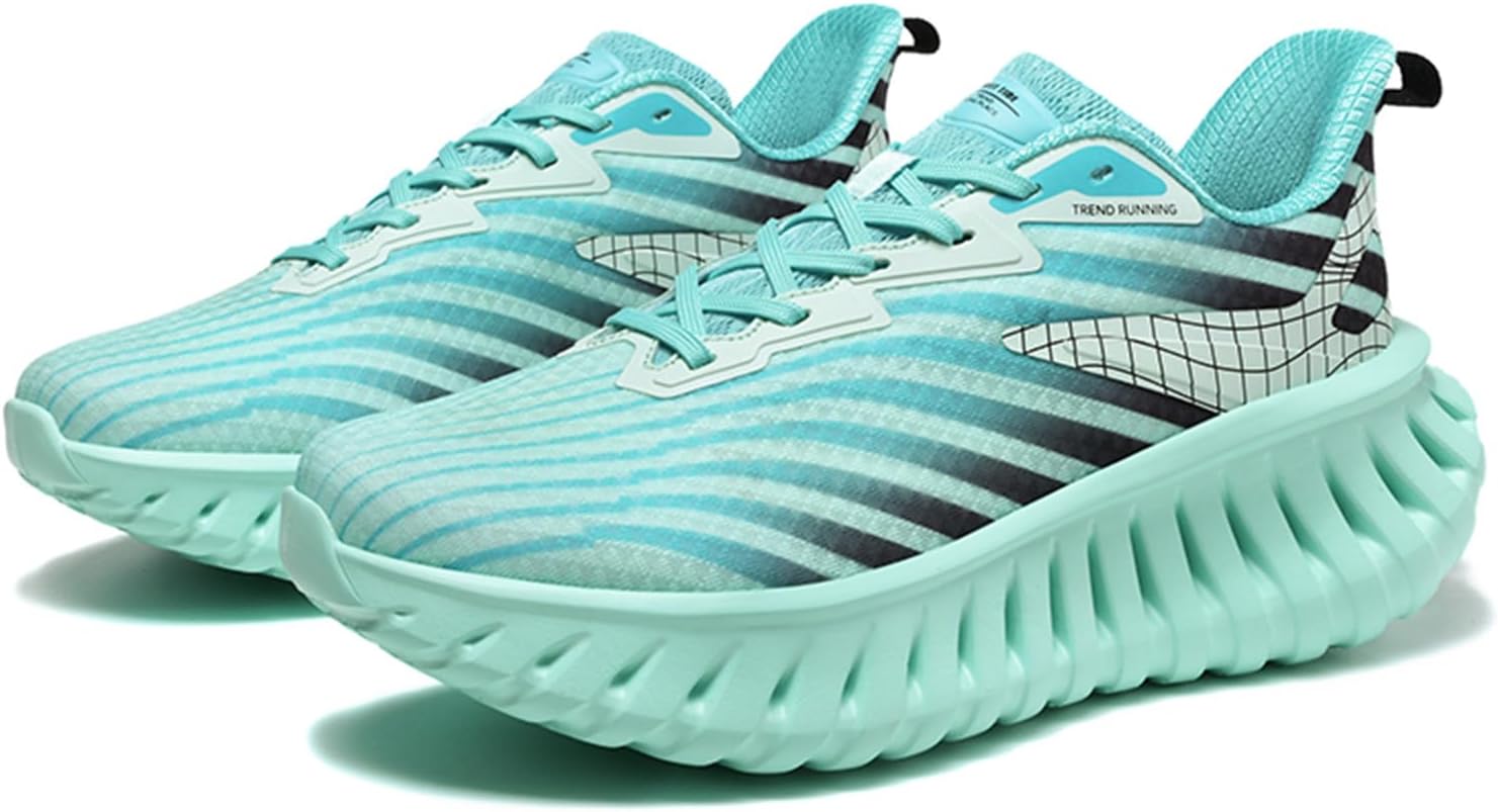 

Мужские дышащие кроссовки для трейл-раннинга, с амортизацией и противоскользящей подошвой для улицы Generic, зеленый