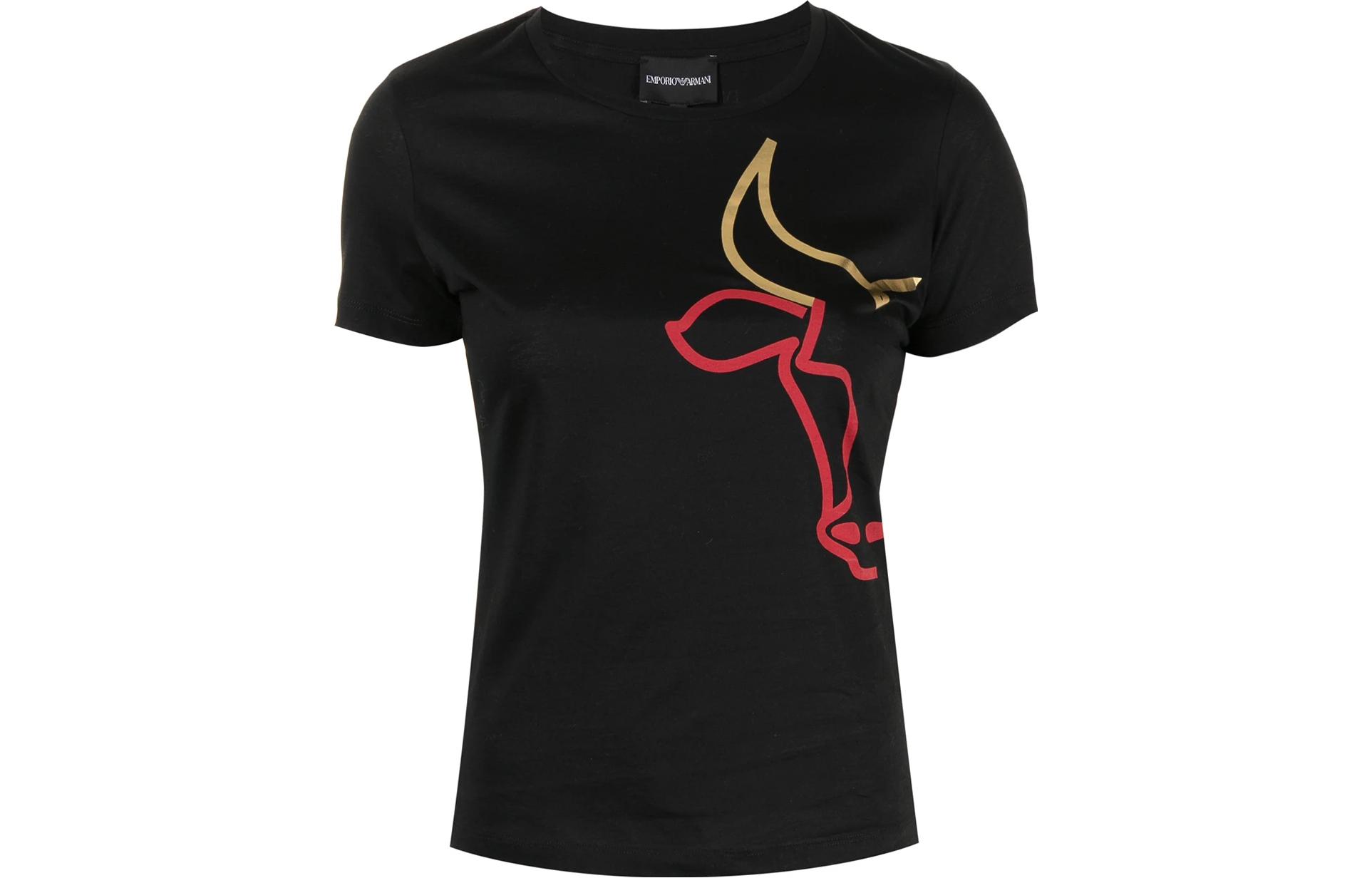 

Футболка женская SS23 EMPORIO ARMANI, черная