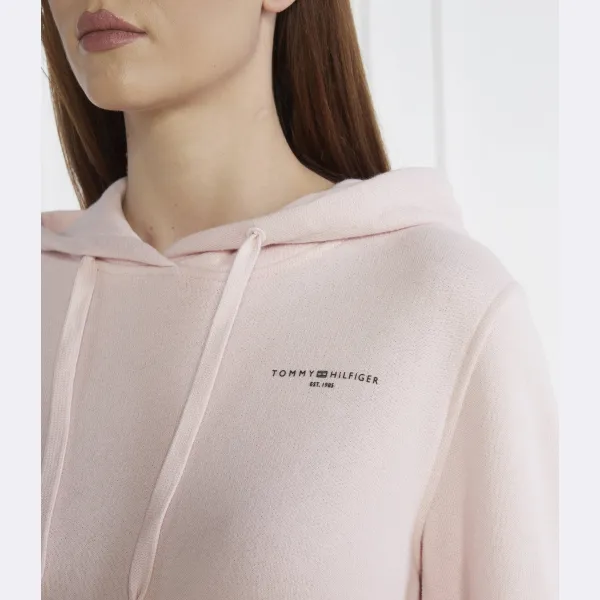 Толстовка мини-боди свободного кроя с логотипом Tommy Hilfiger, розовый — фото 3