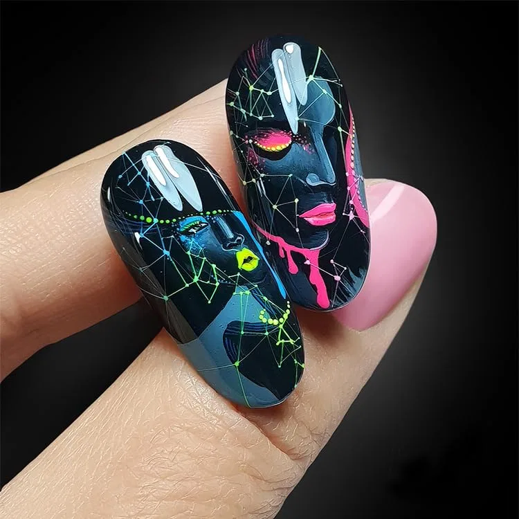 Неоновая пудра для ногтей «Q15 Crazy Grape» от Slowianka Nail Trends, 1.5 г Slowianka Nail Trends, Q15 Crazy Grape 1.5G — фото 3