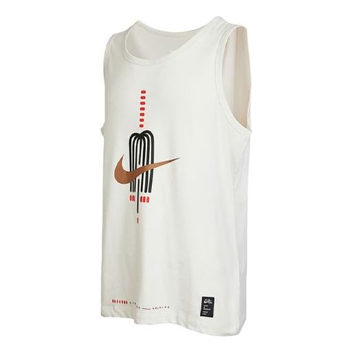 

Жилет Men's Nike Logo Printing Round Neck Pullover White Vest