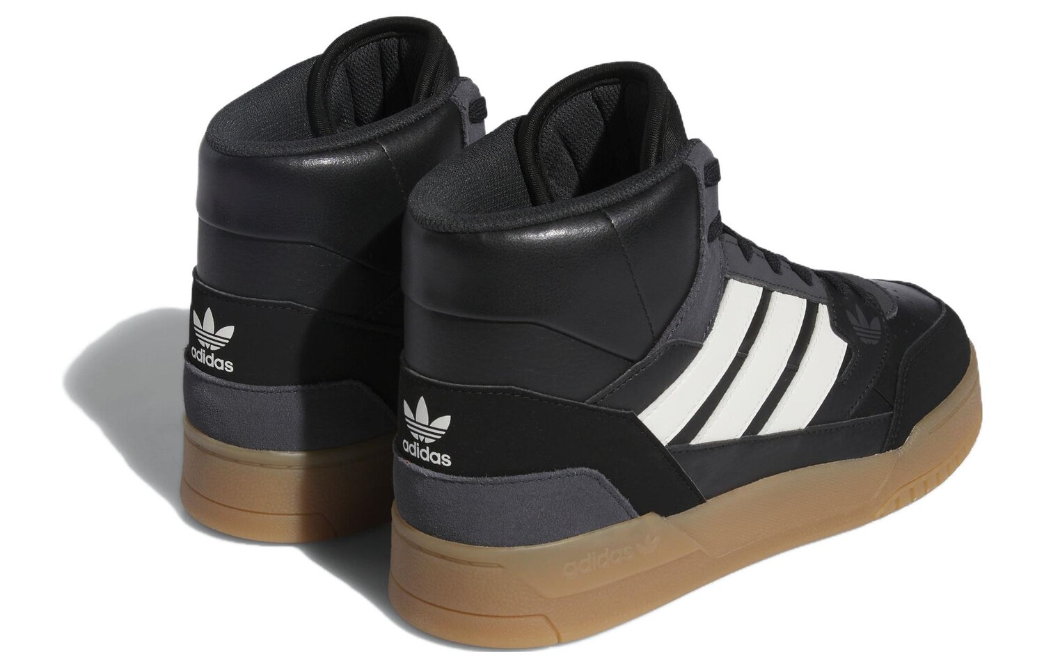 Кроссовки для скейтбординга adidas originals Drop Step унисекс, Черно-белый — фото 4