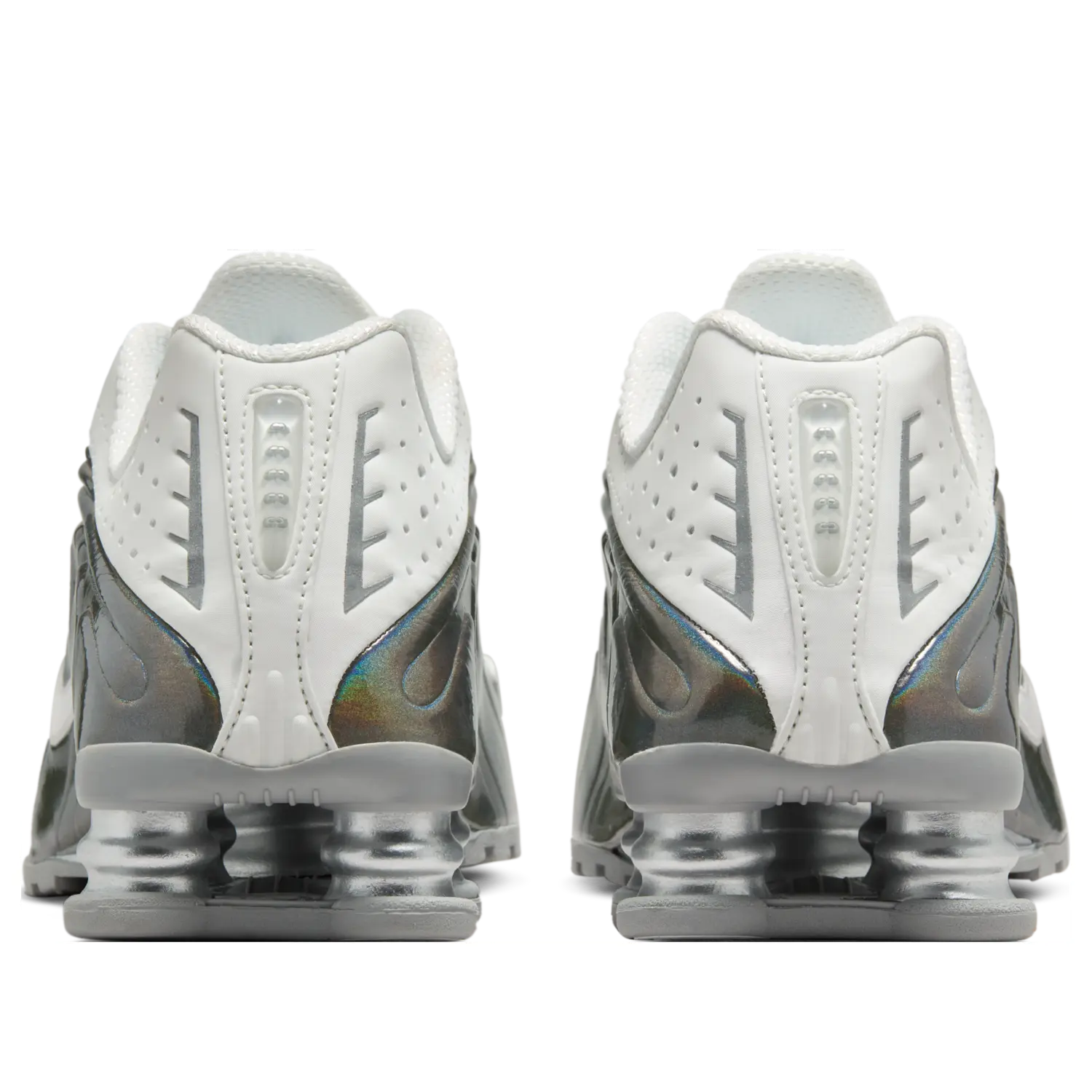 Кроссовки (WMNS) Nike Shox R4 'Summit White Hydrangea Metallic Silver' — фото 3