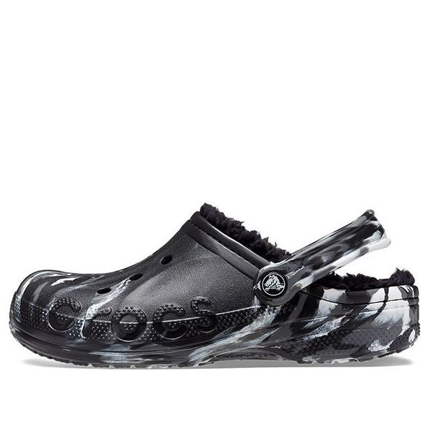 

Сабо Crocs Baya Lined Marbled Clogs 'Black Silver' 208333-0C4, черный