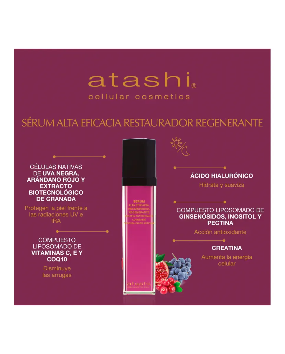 Сыворотка Atashi — Антиоксидантная Longetive высокой эффективности, восстанавливающая и регенерирующая, 50 мл — фото 3