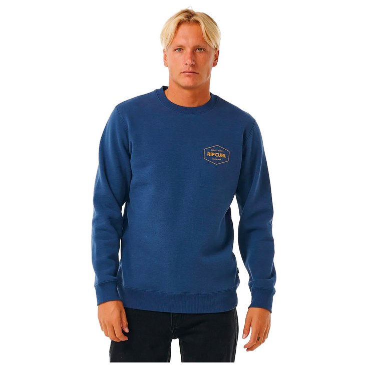 

Толстовка степлер экипаж стираный темно-синий - s Rip Curl