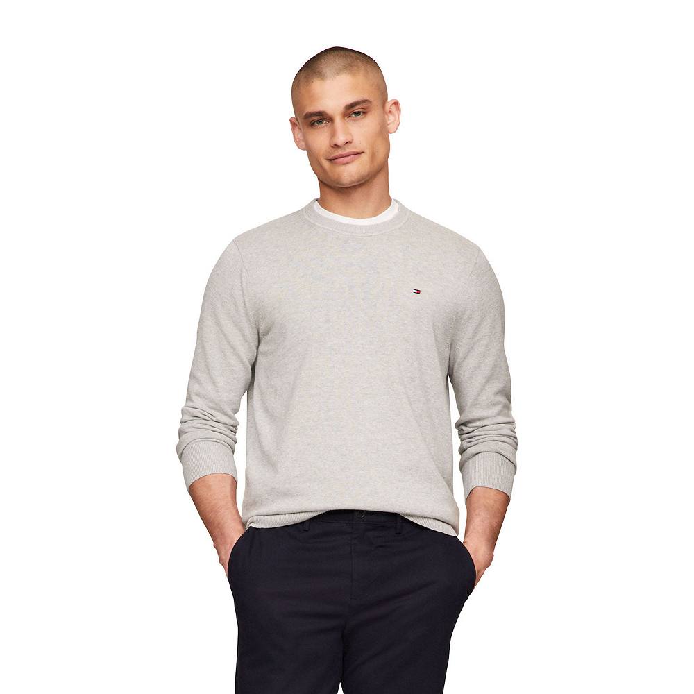 

Мужской свитер с круглым вырезом Tommy Hilfiger Essential, цвет Light Gray Heather