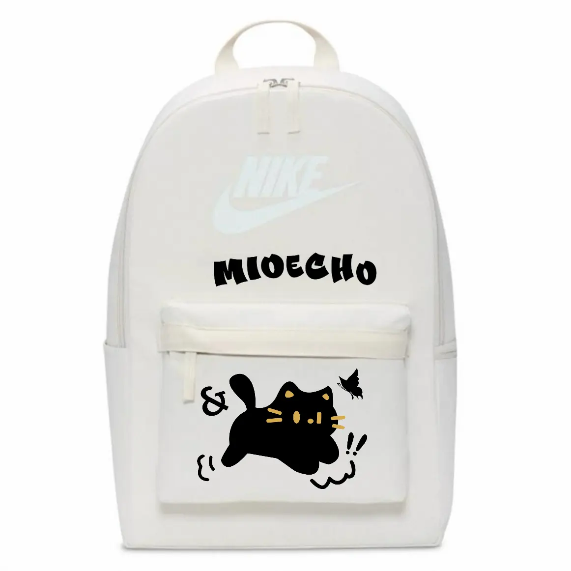 

Nike Тканевый рюкзак унисекс бежевый, Black Cat