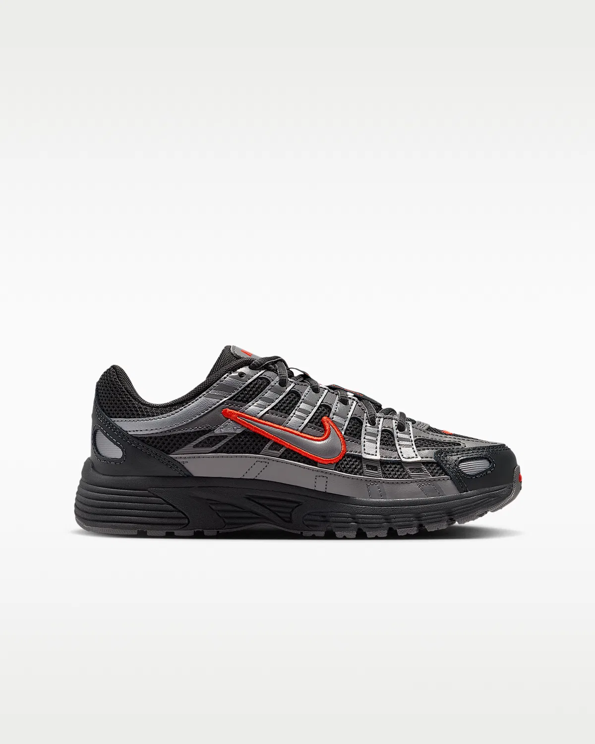 Кроссовки Nike P-6000 для детей, Anthracite/Picante Red/Metallic Cool Grey/Pencil Point — фото 3