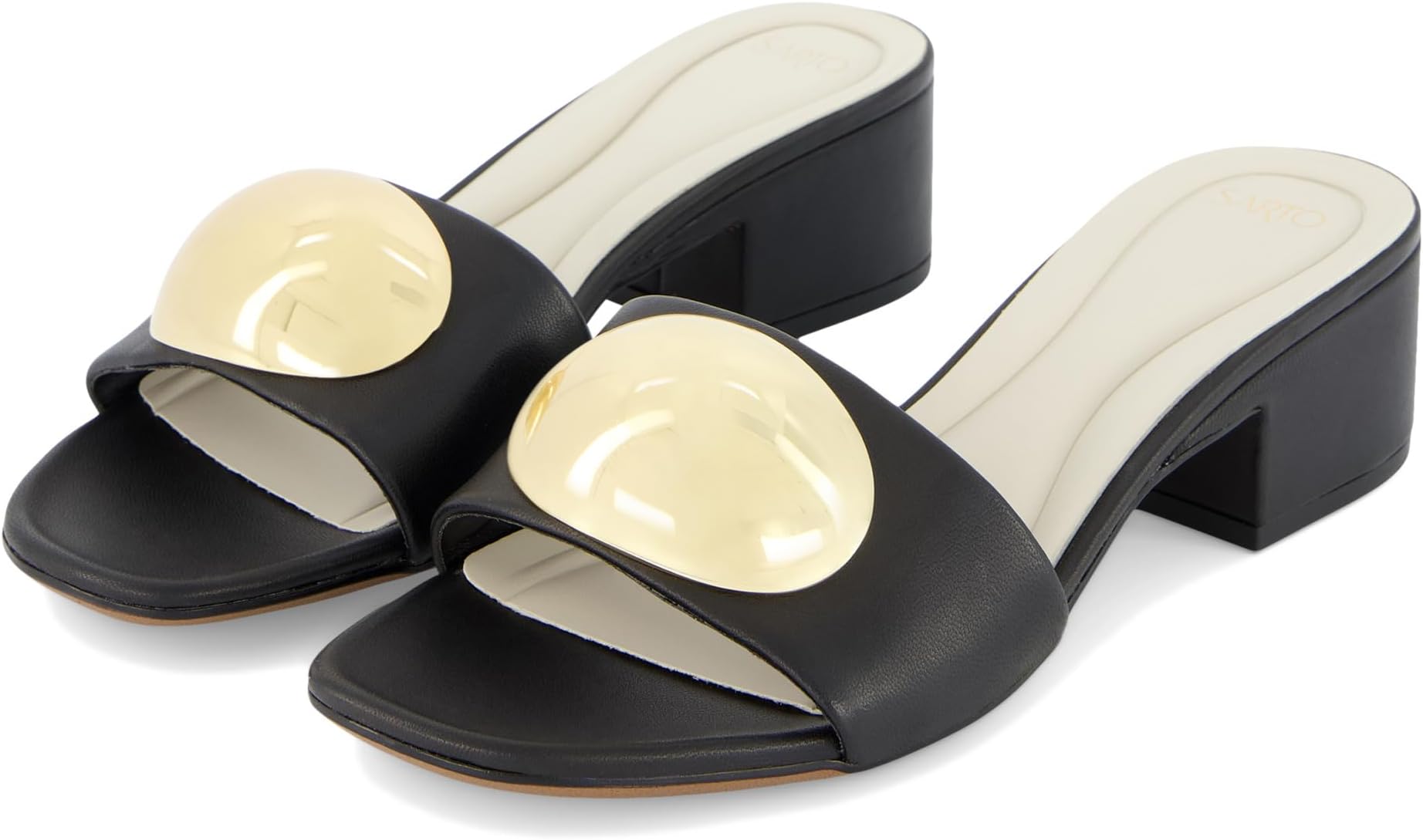 Сандалии Franco Sarto A-nika Slide Sandals, черный