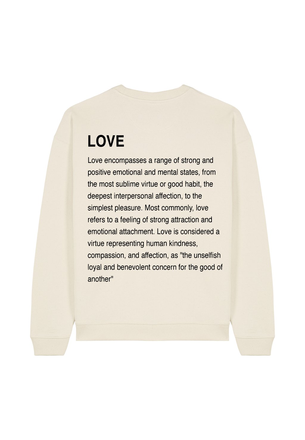 

Толстовка LOVE DEFINITION UNISEX Mira Paris, кремовый