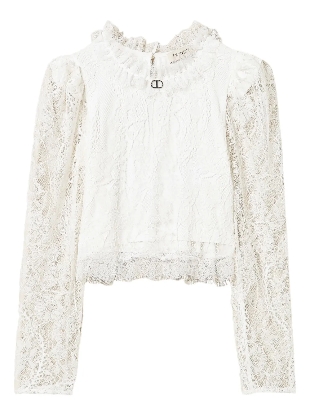

Блузка Valenciennes TWINSET Kids, белый