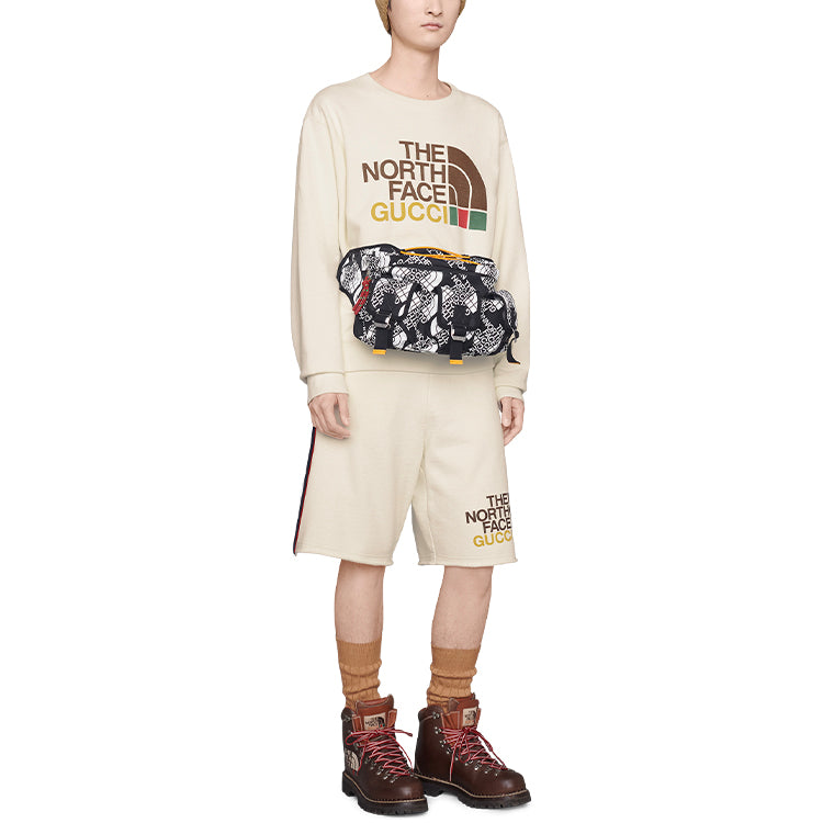 Толстовка Gucci x THE NORTH FACE Cotton Sweatshirt 'Ivory' 626990-XJDCM-9756, белый — фото 3