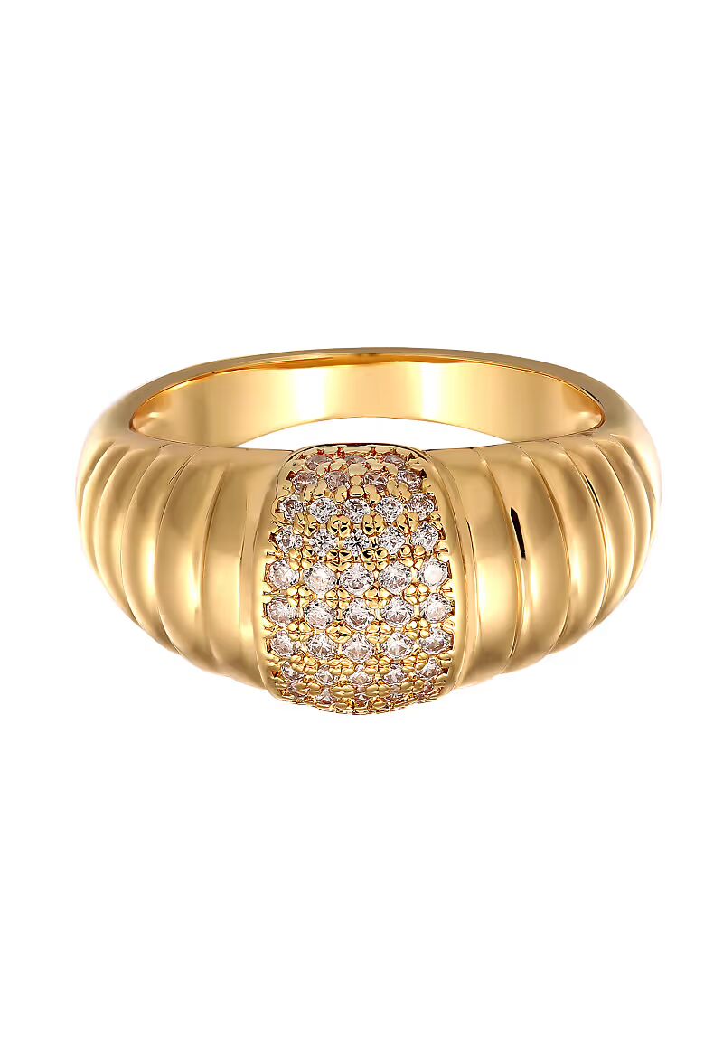 

Кольцо с цирконием, золотой фарбен, золото Elli