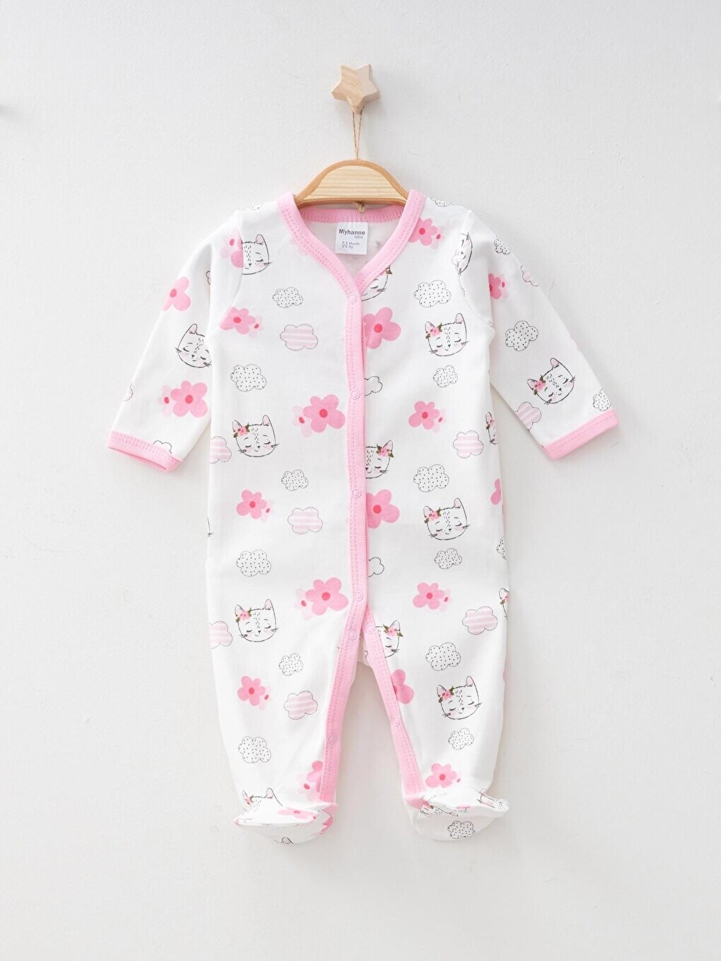 

Комбинезон с окантовкой Cat Printed 1233 MYHANNE, розовый