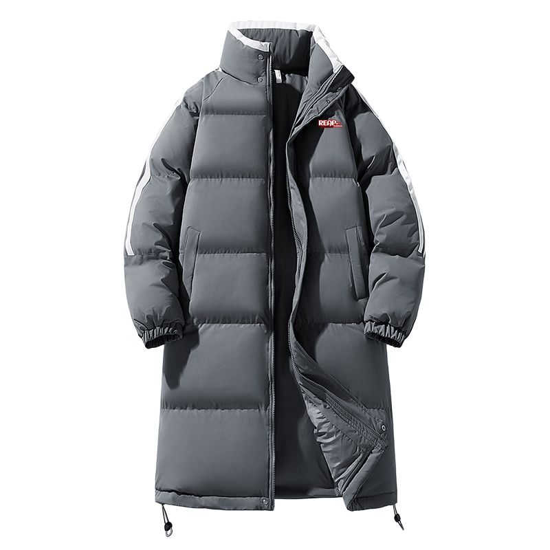 

Пуховик Unisex Stand Collar на флисе WARRIOR, темно-серый (diy detachable brand merch)