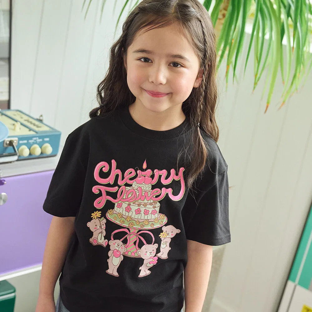 Детская футболка Kids Teddy's Cake чёрная от Cpgn Kids