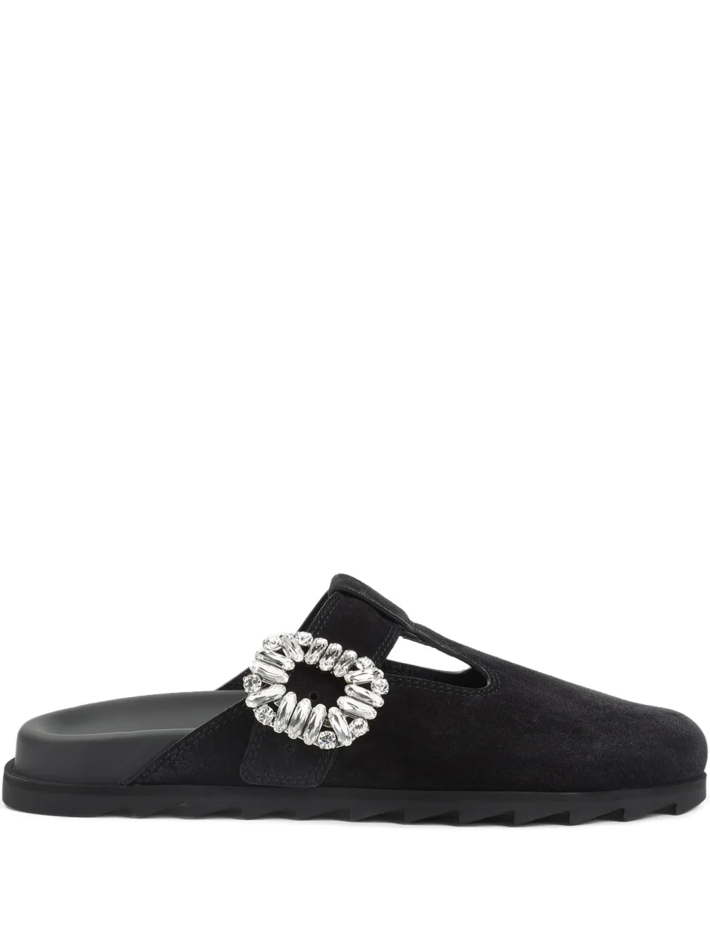 Мюли Slidy Viv' с кристаллами Roger Vivier, черный