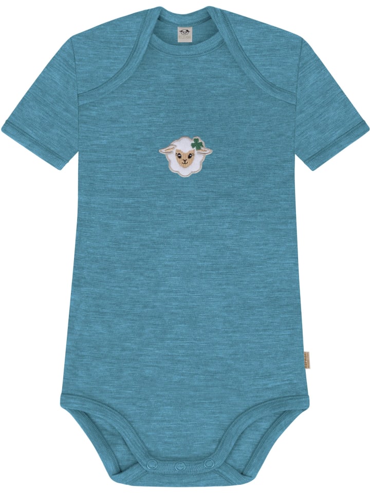Normani Outdoor Sports Детский боди с короткими рукавами из мериносовой шерсти, цвет Тауранга, синий
