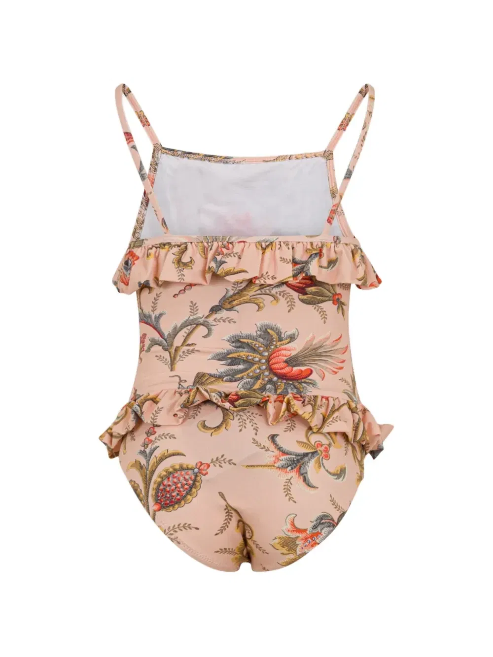 Купальник с оборками и цветочным принтом Etro Kids, розовый — фото 2