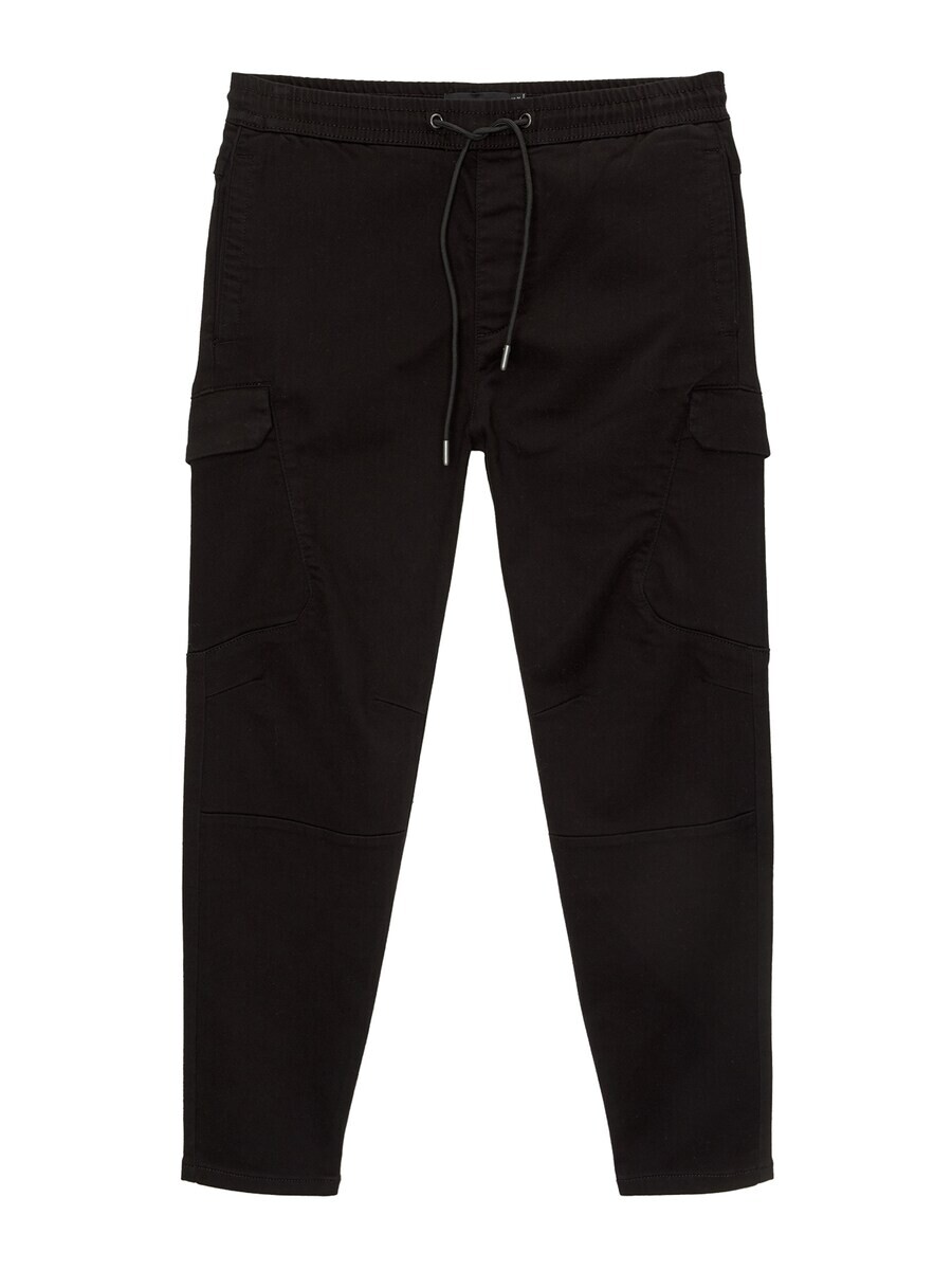 

Тканевые брюки Pull&Bear Tapered Pants, черный