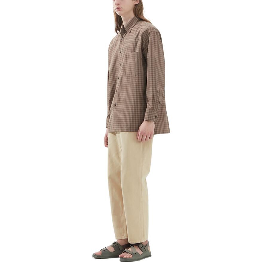 Мужская рубашка UNIQLO, цвет Chestnut — фото 4