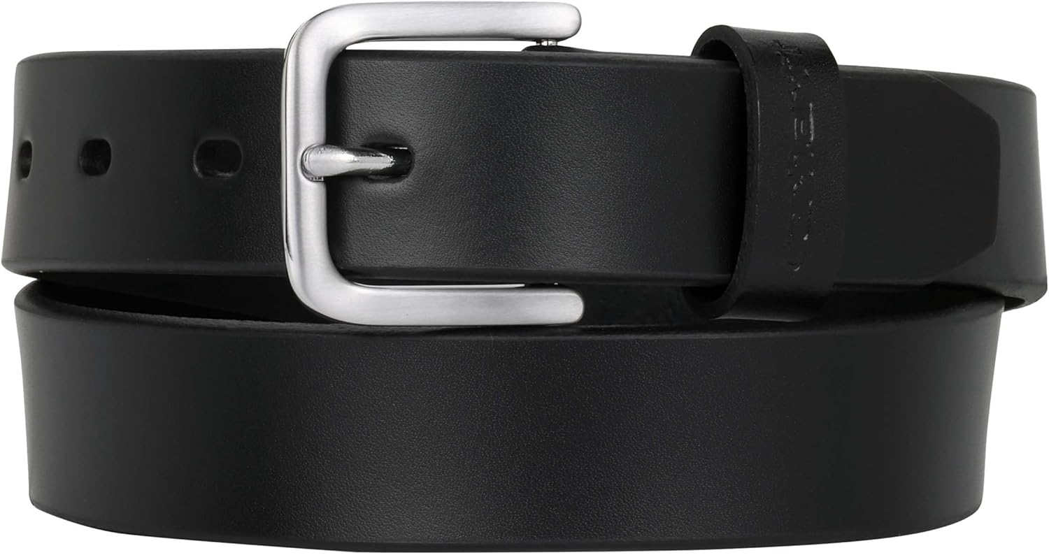

Carhartt Women's Casual Rugged Belts, Available in Multiple Styles, Colors & Sizes, Black With Nickel Finish
