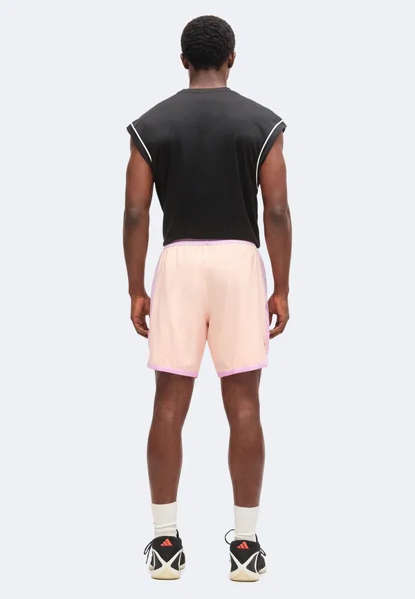 Шорты спортивные короткие Adidas Performance, коралловый туман/сиреневая нежность — фото 3